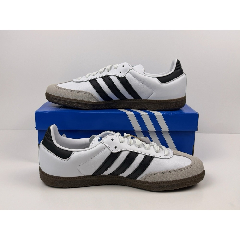 Adidas Samba OG Sneakers Women's Size 11 White/Black IG9030 - Picture 2 of 6